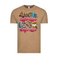Vintage Coffee more espresso less depresso Vintage Tee - Zillion Design Studio