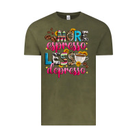 Vintage Olive more espresso less depresso Vintage Tee - Zillion Design Studio