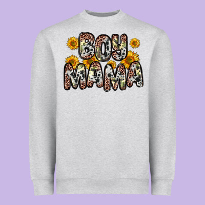 Boy Mama Heavyweight Sweatshirt Designed By Zillion Design Studio