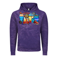 Cloud Purple truck coffee cups Vintage Hoodie - Zillion Design Studio