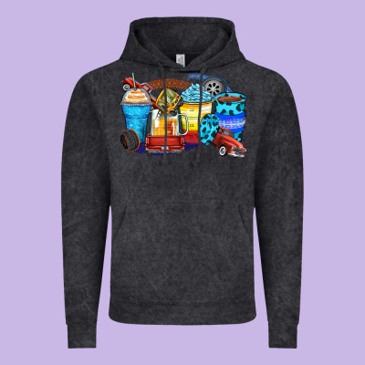 Truck Coffee Cups Vintage Hoodie Designed By Zillion Design Studio