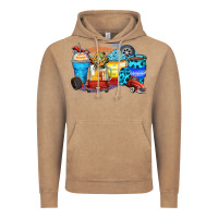Vintage Coffee truck coffee cups Vintage Hoodie - Zillion Design Studio