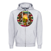 Heather Grey horseshoe circle Zipper Hoodie - JahusDesignShop
