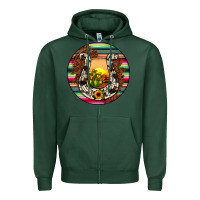 Sports Green horseshoe circle Zipper Hoodie - JahusDesignShop