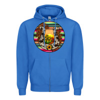 True Royal horseshoe circle Zipper Hoodie - JahusDesignShop