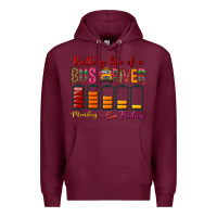 Burgundy Battery Life Of A Bus Driver Premium Hoodie - BundleAndBundleShop