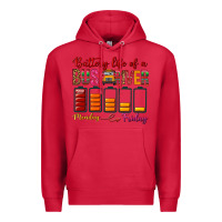 Cardinal Battery Life Of A Bus Driver Premium Hoodie - BundleAndBundleShop