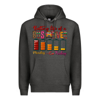 Charcoal Heather Battery Life Of A Bus Driver Premium Hoodie - BundleAndBundleShop