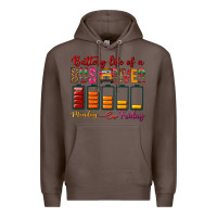 Coffee Battery Life Of A Bus Driver Premium Hoodie - BundleAndBundleShop