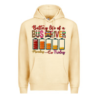 Pina Colada Battery Life Of A Bus Driver Premium Hoodie - BundleAndBundleShop