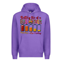 Purple Battery Life Of A Bus Driver Premium Hoodie - BundleAndBundleShop