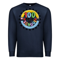 Navy 100 days of school Premium Sweatshirt - MaliasSmallBusiness