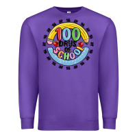 Purple 100 days of school Premium Sweatshirt - MaliasSmallBusiness