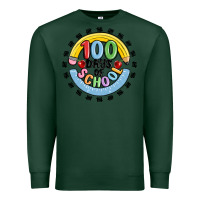 Sports Green 100 days of school Premium Sweatshirt - MaliasSmallBusiness
