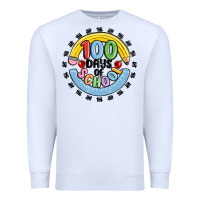 White 100 days of school Premium Sweatshirt - MaliasSmallBusiness
