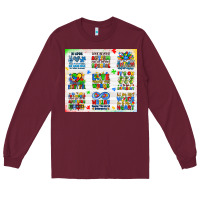 Burgundy autism Long Sleeve Tee - JahusDesignShop