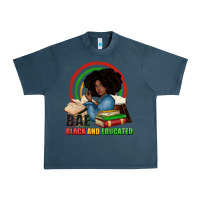 Midnight Navy Bae black and educated Urban Heavy Tee - Zillion Design Studio