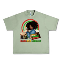 Oil Green Bae black and educated Urban Heavy Tee - Zillion Design Studio