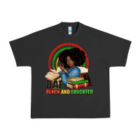Pigment Black Bae black and educated Urban Heavy Tee - Zillion Design Studio