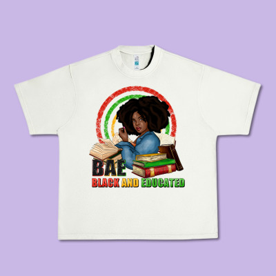 Bae Black And Educated Urban Heavy Tee Designed By Zillion Design Studio
