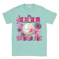 Seafoam in october we wear pink volleyball Classic Tee - AdoDesignShop