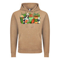 Vintage Coffee panda coffee cups Vintage Hoodie - Zillion Design Studio