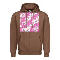 Chestnut floral school seamless pattern Zipper Hoodie - BundleAndBundleShop