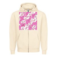 Sandshell floral school seamless pattern Zipper Hoodie - BundleAndBundleShop