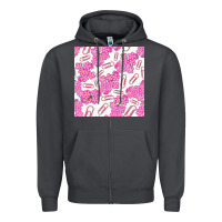 Smoke floral school seamless pattern Zipper Hoodie - BundleAndBundleShop