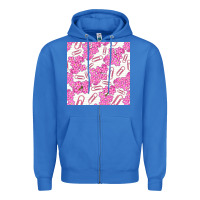 True Royal floral school seamless pattern Zipper Hoodie - BundleAndBundleShop