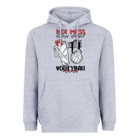 Heather Grey hot mess always stressed volleyball mama Heavyweight Hoodie - MaliasSmallBusiness