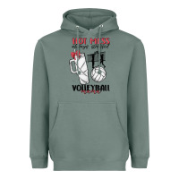 Sage hot mess always stressed volleyball mama Heavyweight Hoodie - MaliasSmallBusiness