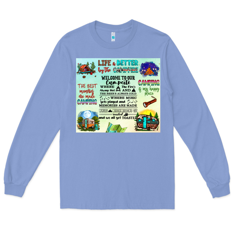 Life Is Better By The Campfire Long Sleeve Tee by JahusDesignShop | Teevron