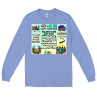 Colony Blue life is better by the campfire Long Sleeve Tee - JahusDesignShop