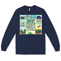 Navy life is better by the campfire Long Sleeve Tee - JahusDesignShop