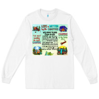 White life is better by the campfire Long Sleeve Tee - JahusDesignShop