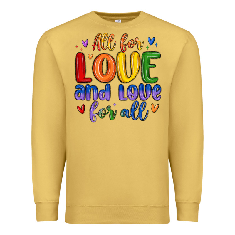 All For Love And Love For All Premium Sweatshirt by MaliasSmallBusiness | Teevron