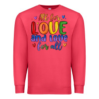 Cardinal all for love and love for all Premium Sweatshirt - MaliasSmallBusiness