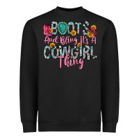 Black boots and bling it s a cowgirl thing Heavyweight Sweatshirt - Zillion Design Studio