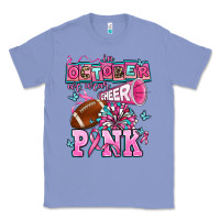 Colony Blue in october we wear cheer pink football Classic Tee - AdoDesignShop