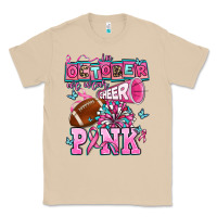 Mushroom in october we wear cheer pink football Classic Tee - AdoDesignShop