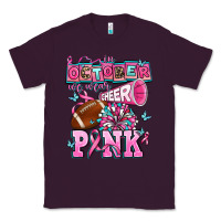 Plum in october we wear cheer pink football Classic Tee - AdoDesignShop