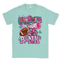 Seafoam in october we wear cheer pink football Classic Tee - AdoDesignShop