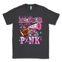 Smoke in october we wear cheer pink football Classic Tee - AdoDesignShop