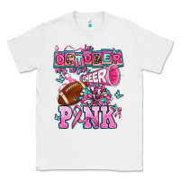 White in october we wear cheer pink football Classic Tee - AdoDesignShop