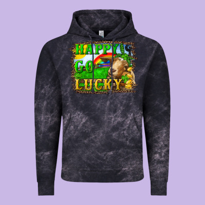 Vintage Hoodie Happy Go Lucky Goat