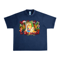 Navy joy to the world Urban Heavy Tee - texasbilliewilder