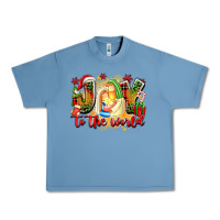 Pebble Blue joy to the world Urban Heavy Tee - texasbilliewilder