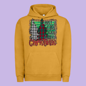 Just A Girl Who Loves Christmas Urban Hoodie Designed By Bettercallsaul