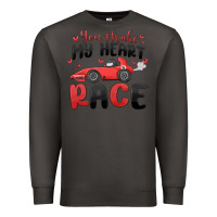 Smoke you make my heart race valentine's day Premium Sweatshirt - MaliasSmallBusiness
